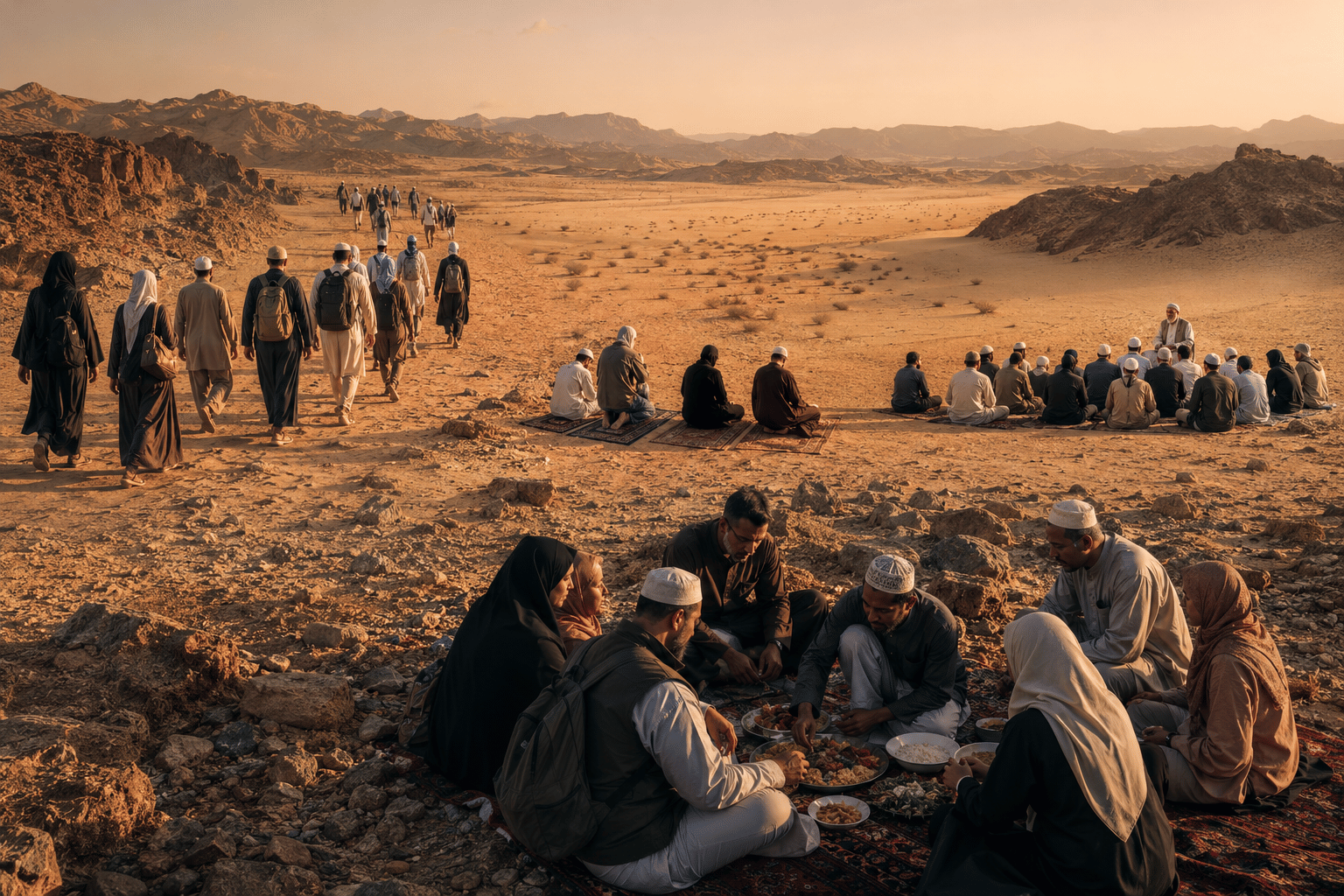 Four Experiences That Shape a Day on the Hijrah Walk